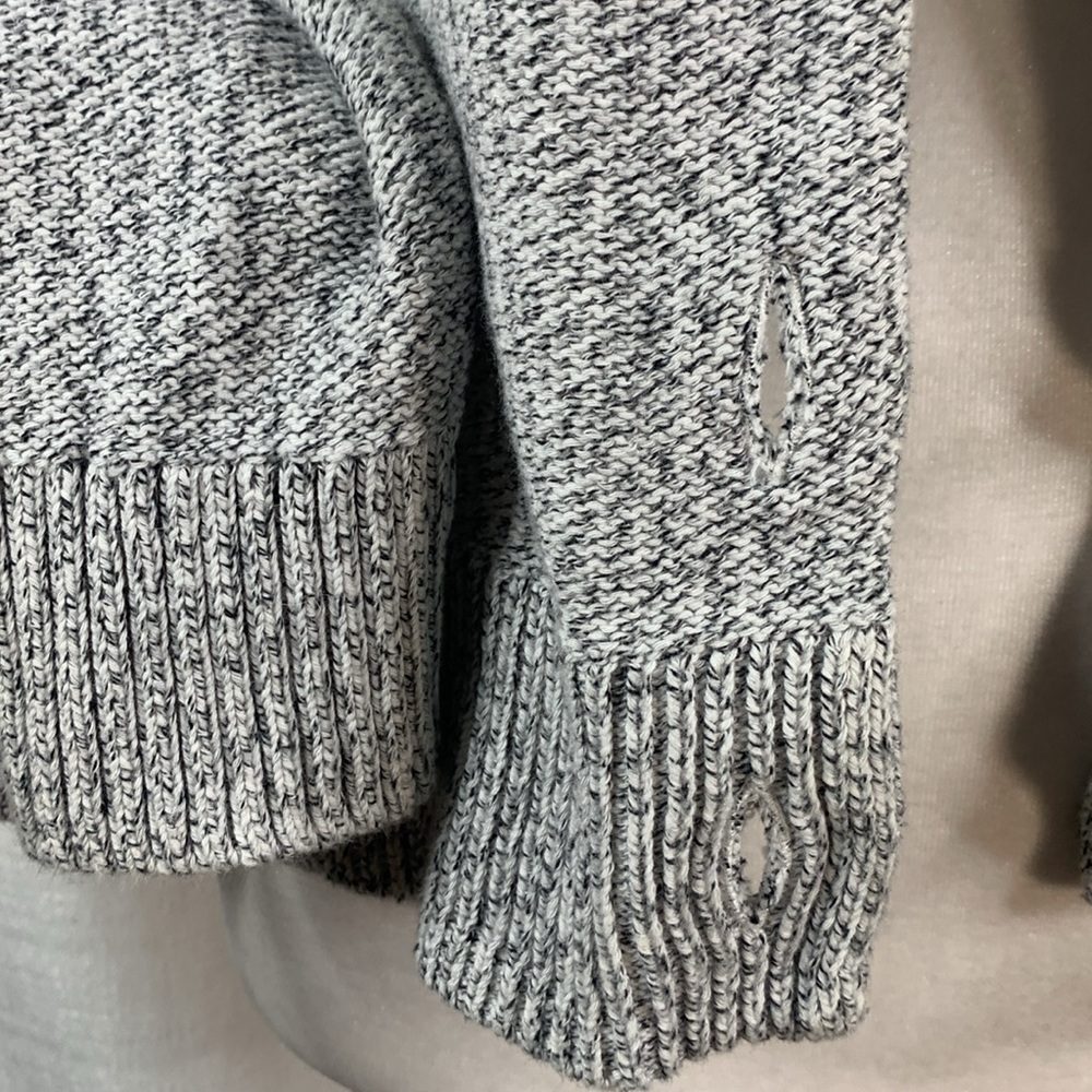 Madewell Black & White Speckled Clemence Cropped Cardigan- NWT - Picture 9 of 11